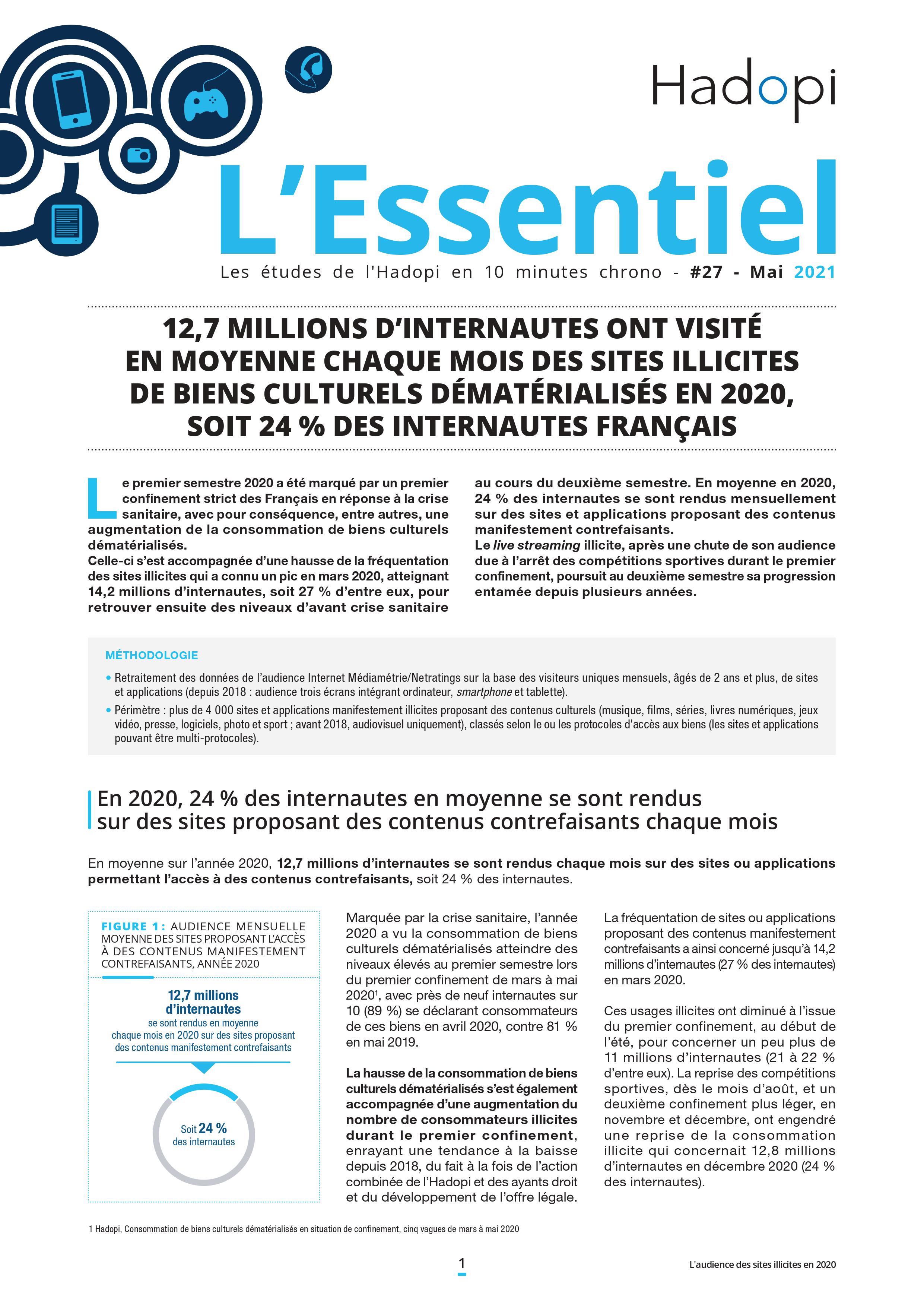 Page de couverture de l'Essentiel (nouvelle fenêtre)