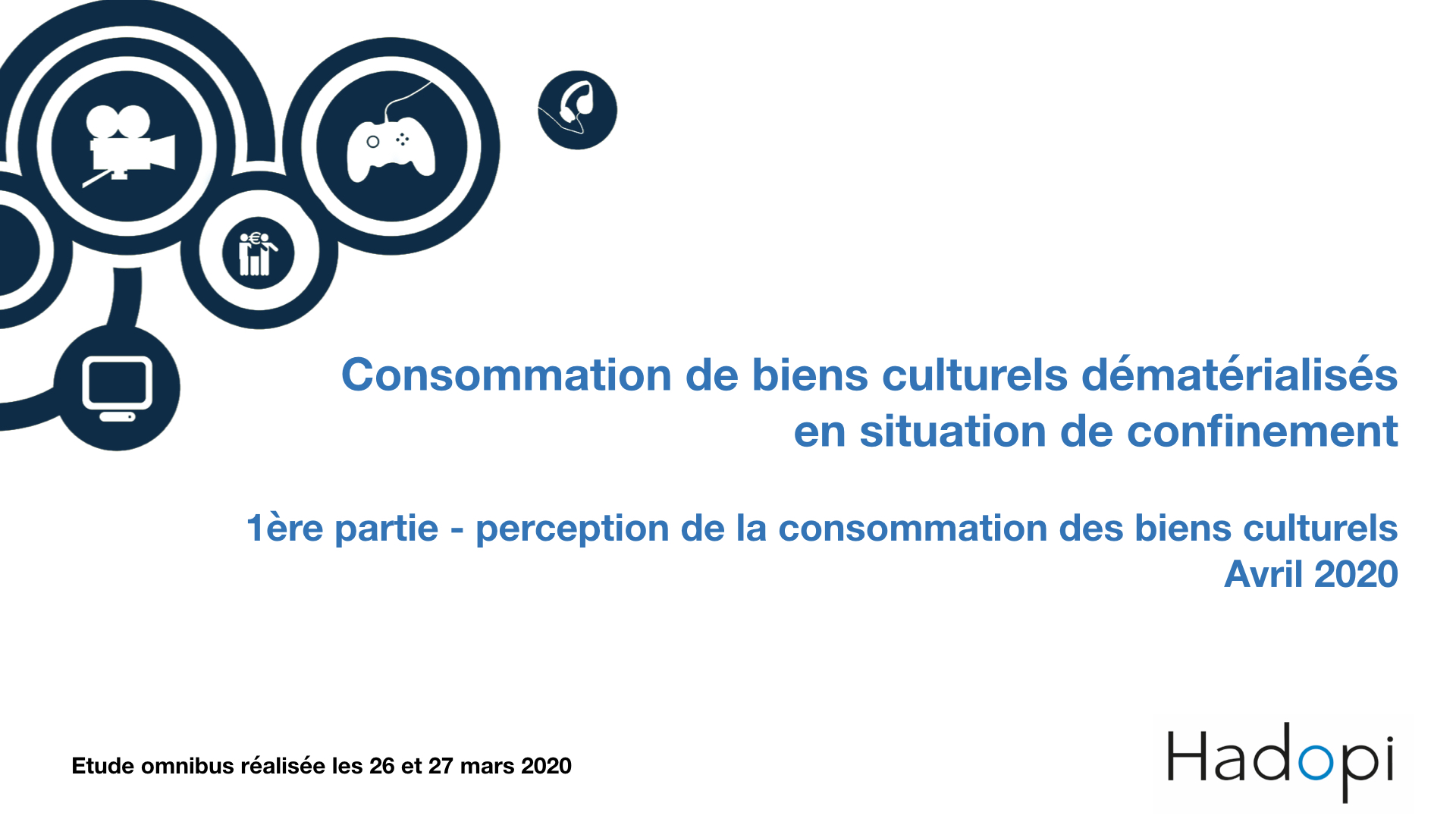 Consommation de biens culturels dématérialisés en période de confinement