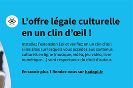 L'offre légale culturelle en un clin d'oeil