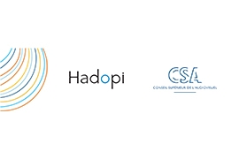 Logo de la Hadopi et du CSA